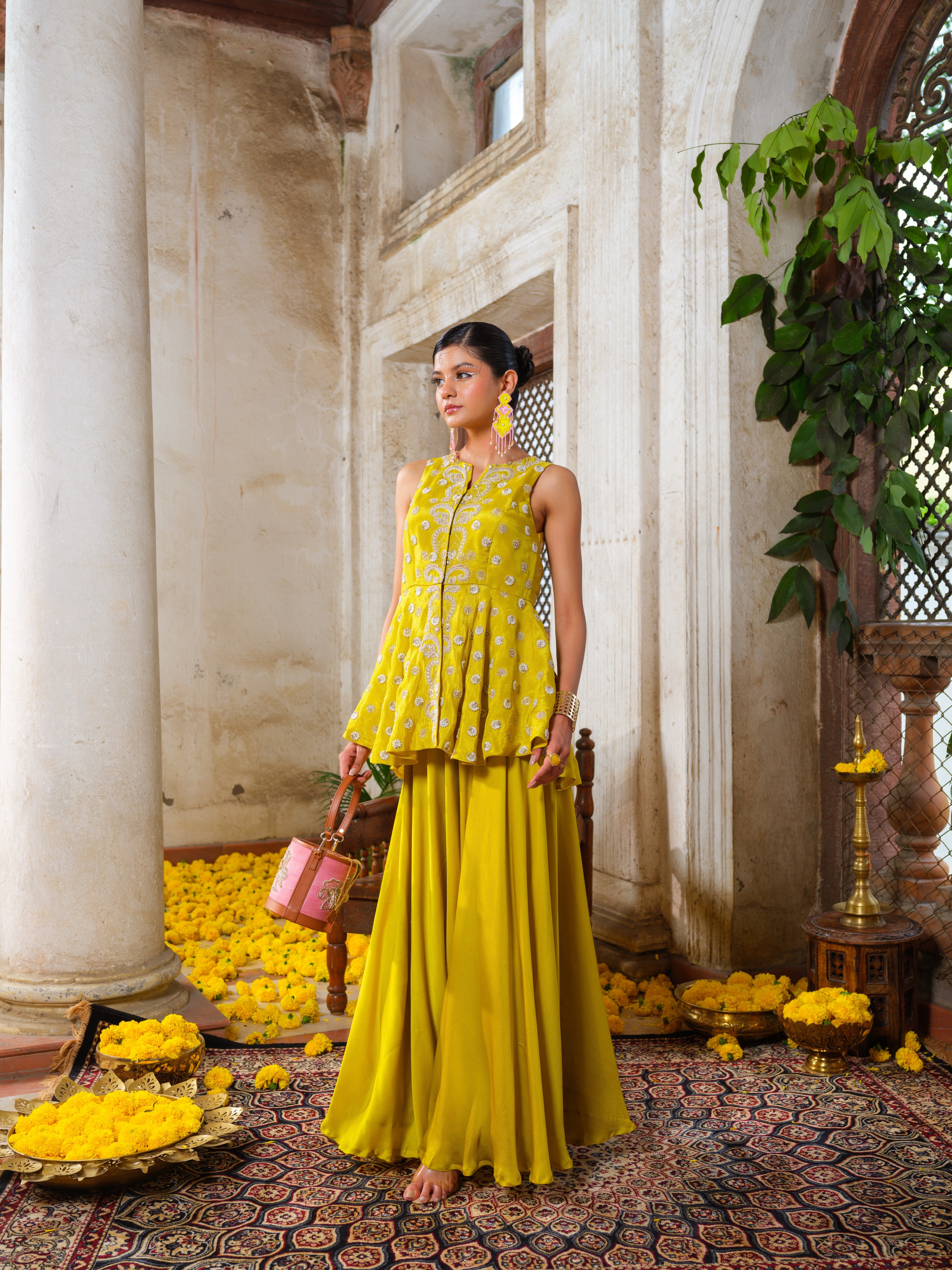 Chandini peplum set
