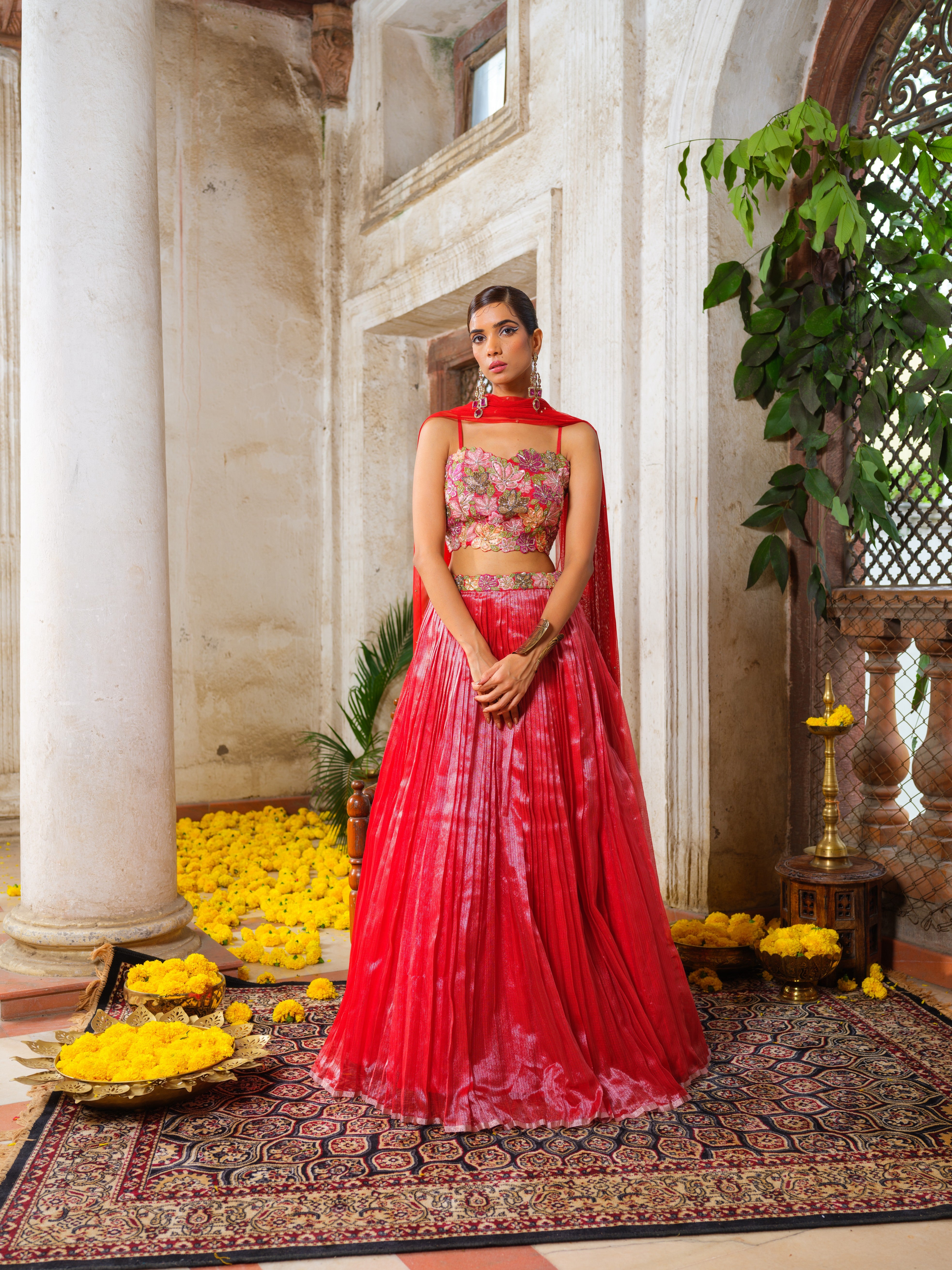 tara laal lehenga set