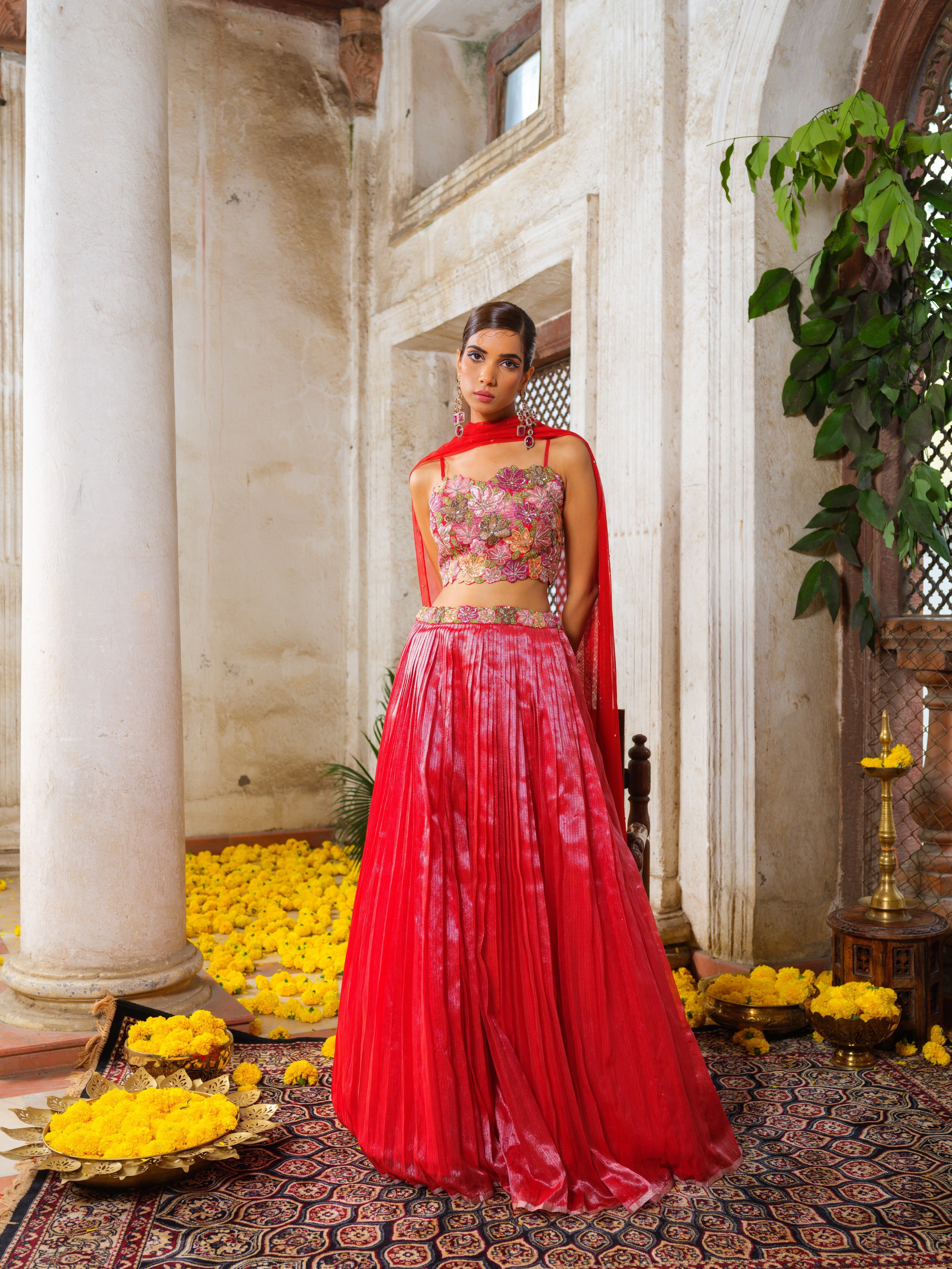 tara laal lehenga set
