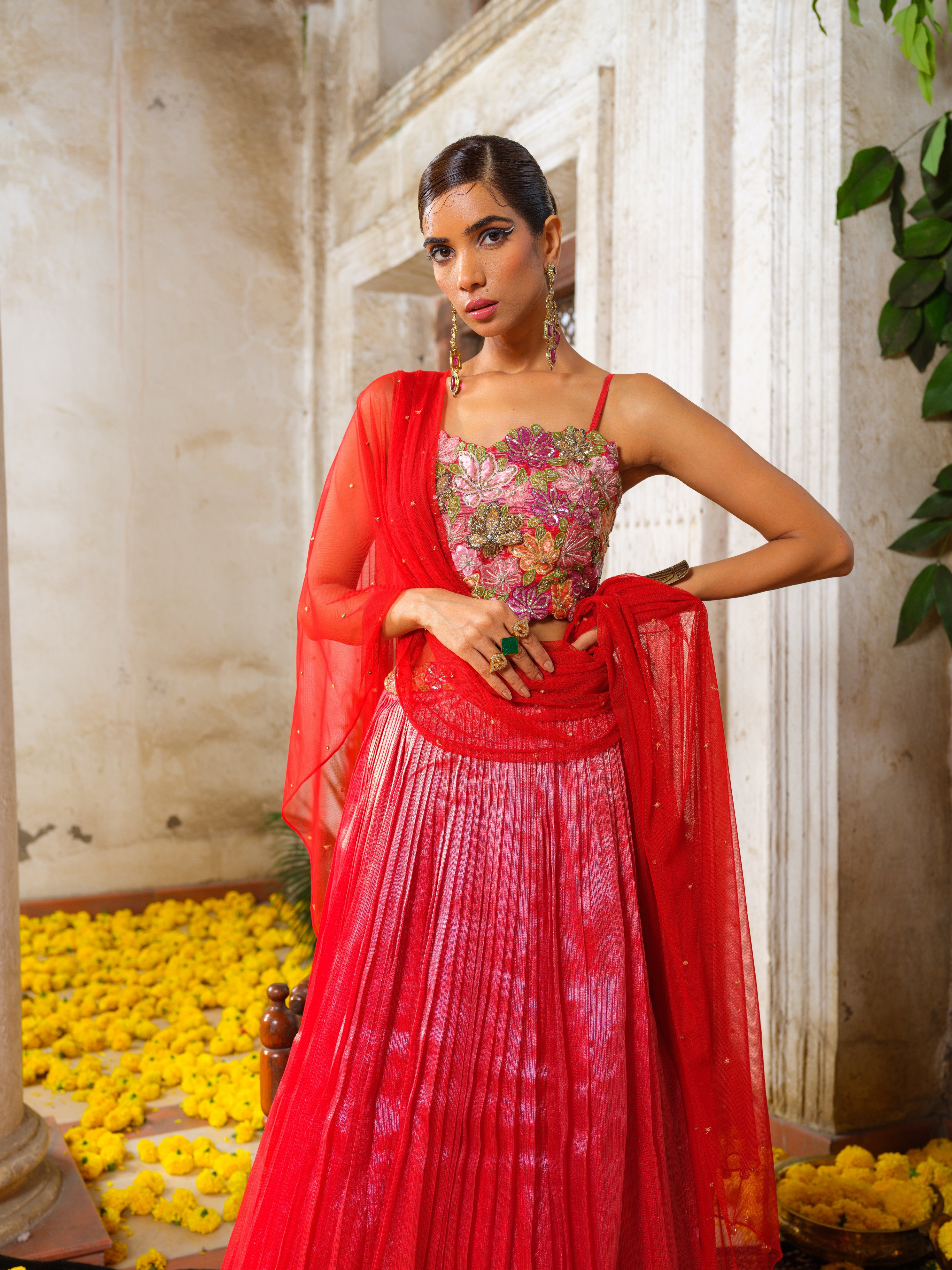 tara laal lehenga set
