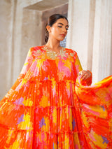 Gul tiered gown