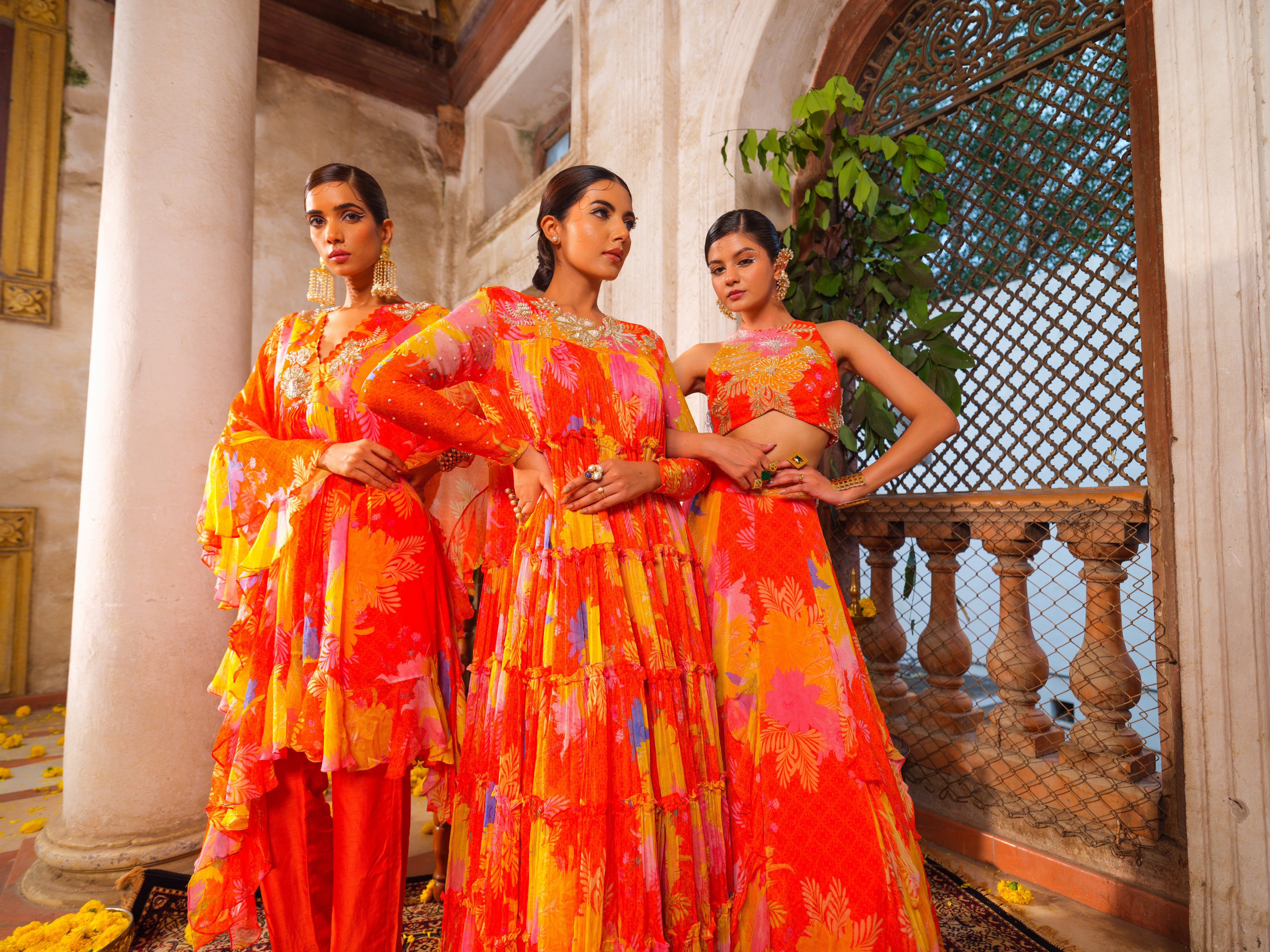 Gul tiered gown