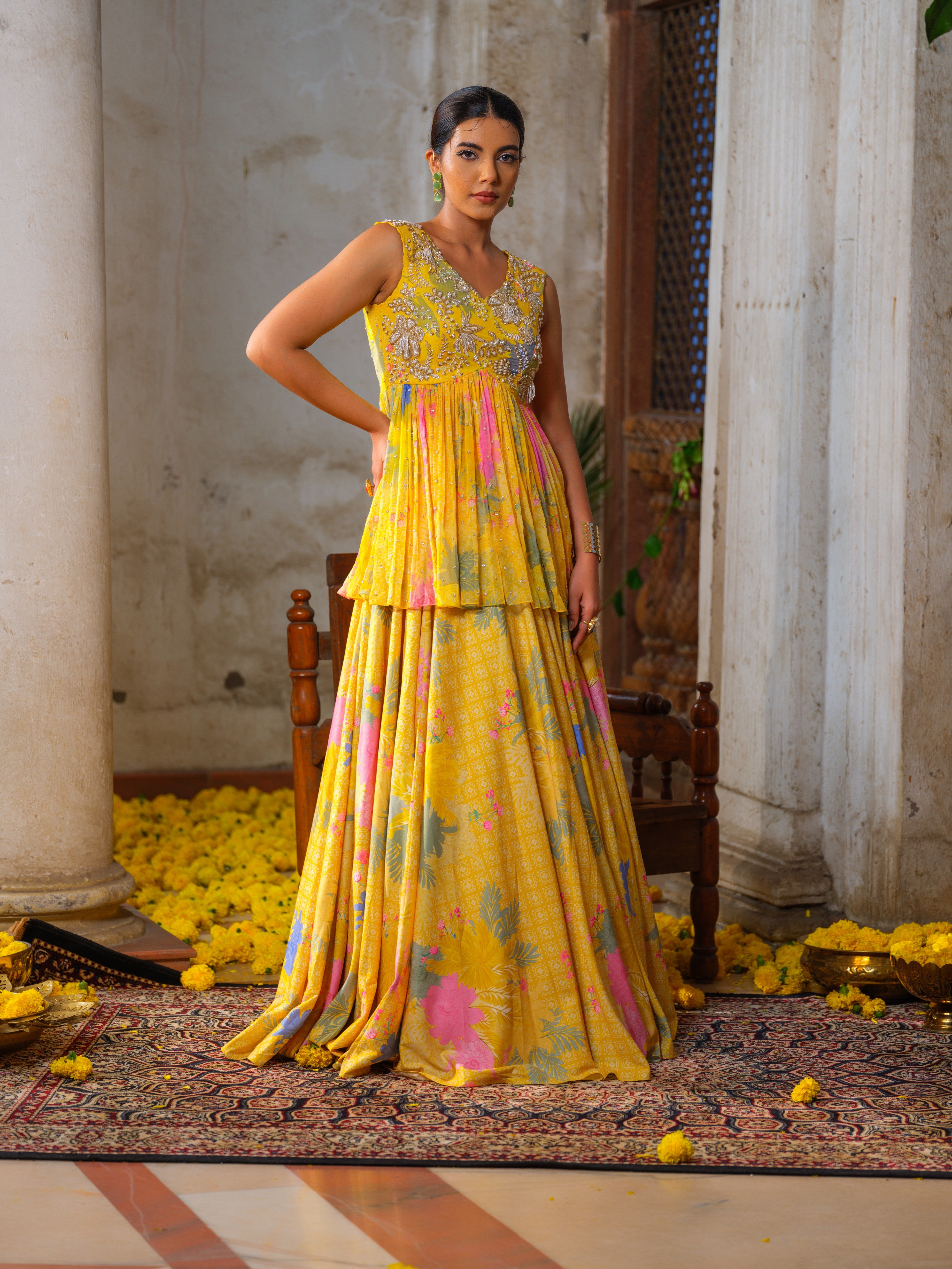 Genda Peplum set