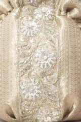 Tej Silver Round Potli