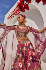 Zehra lehenga cape set