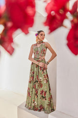 Sufi pallazos jacket set