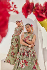 Sufi pallazos jacket set