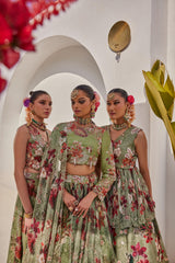Sufi croptop lehenga set