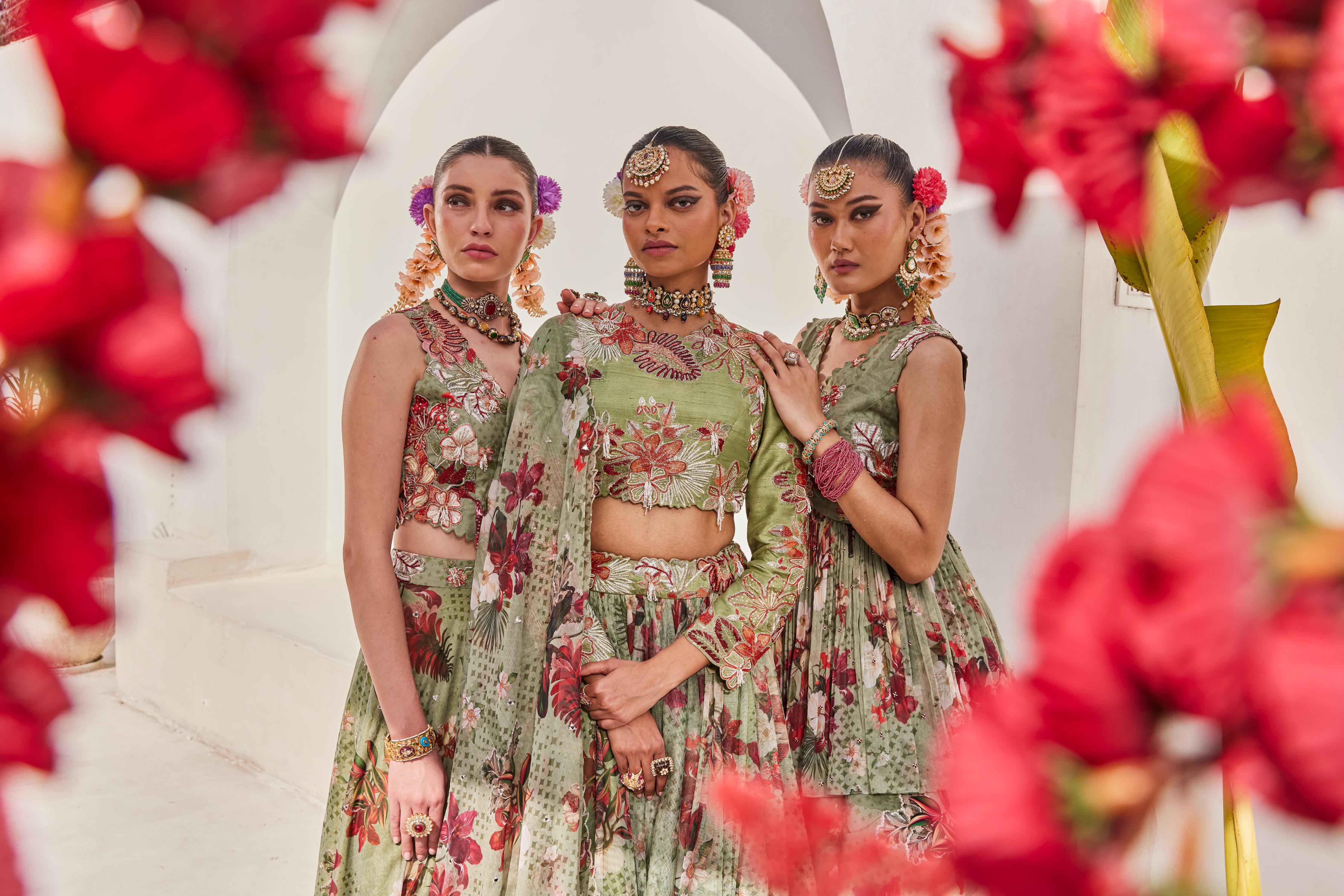 Sufi pallazos jacket set