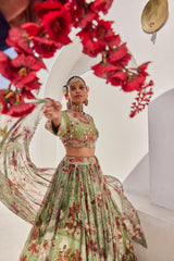 Sufi croptop lehenga set