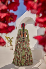 Sufi croptop lehenga set