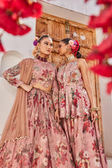 Saanjh peplum pallazos set