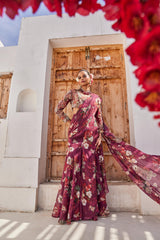 Zehra drape saree set