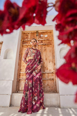 Zehra drape saree set