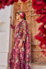 Zehra drape saree set