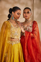 Peeli Noor lehenga set