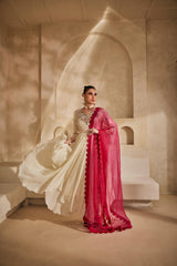 gulaabi anarkali set