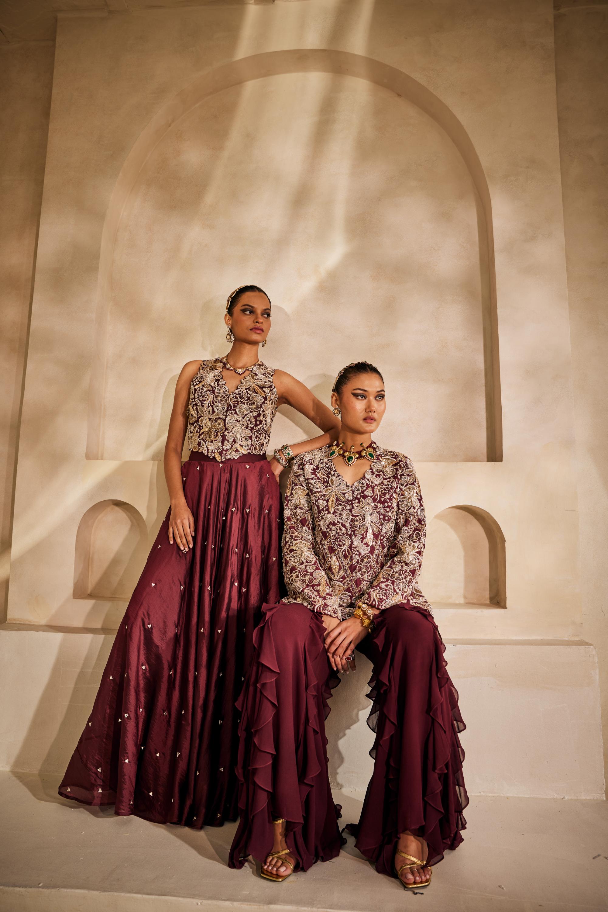 Mahveen jacket set