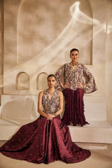 Mahveen jacket set