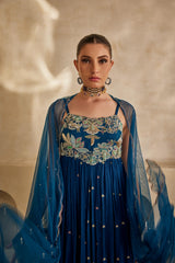 Neel Afreen Anarkali set
