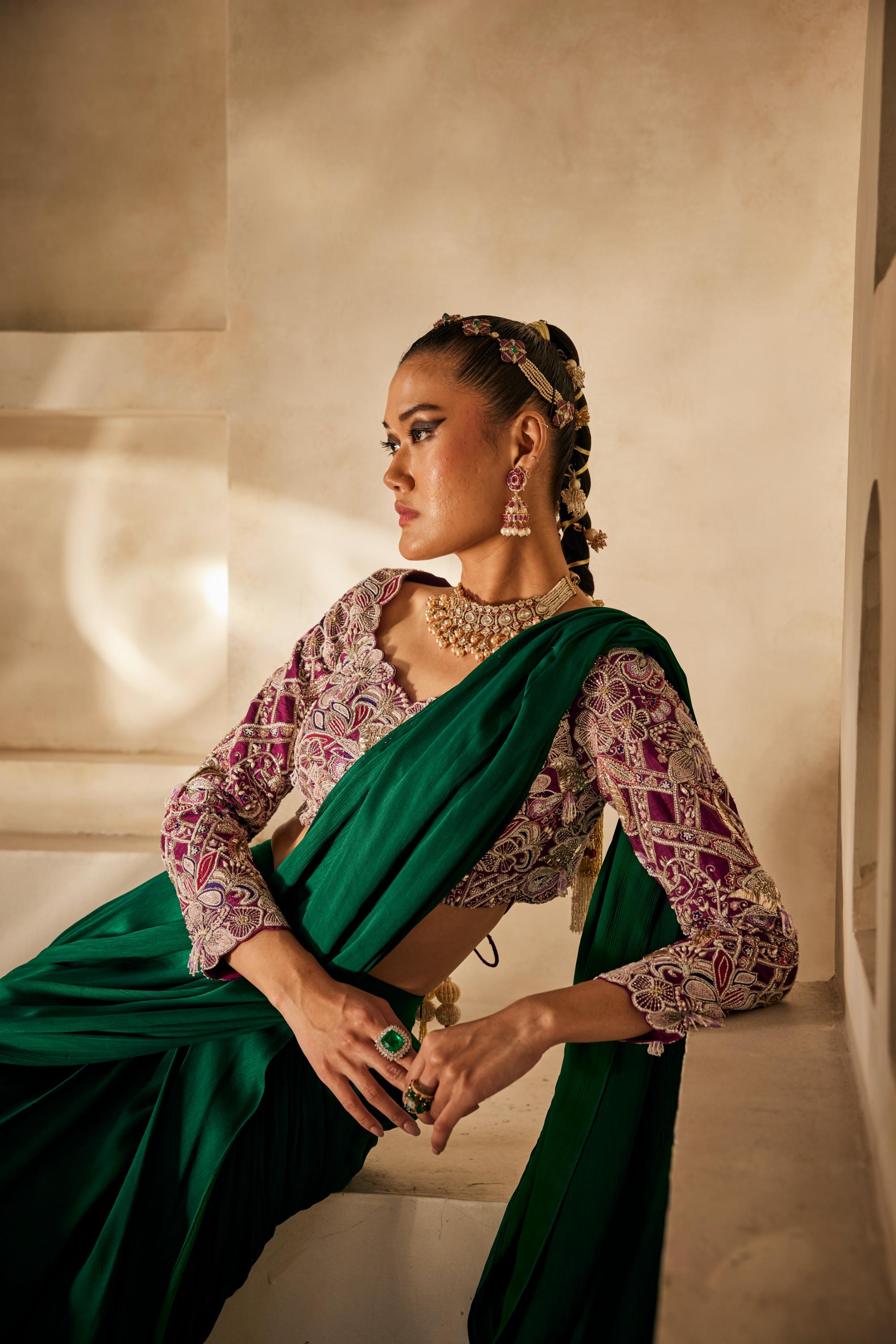 Rooh drape saree
