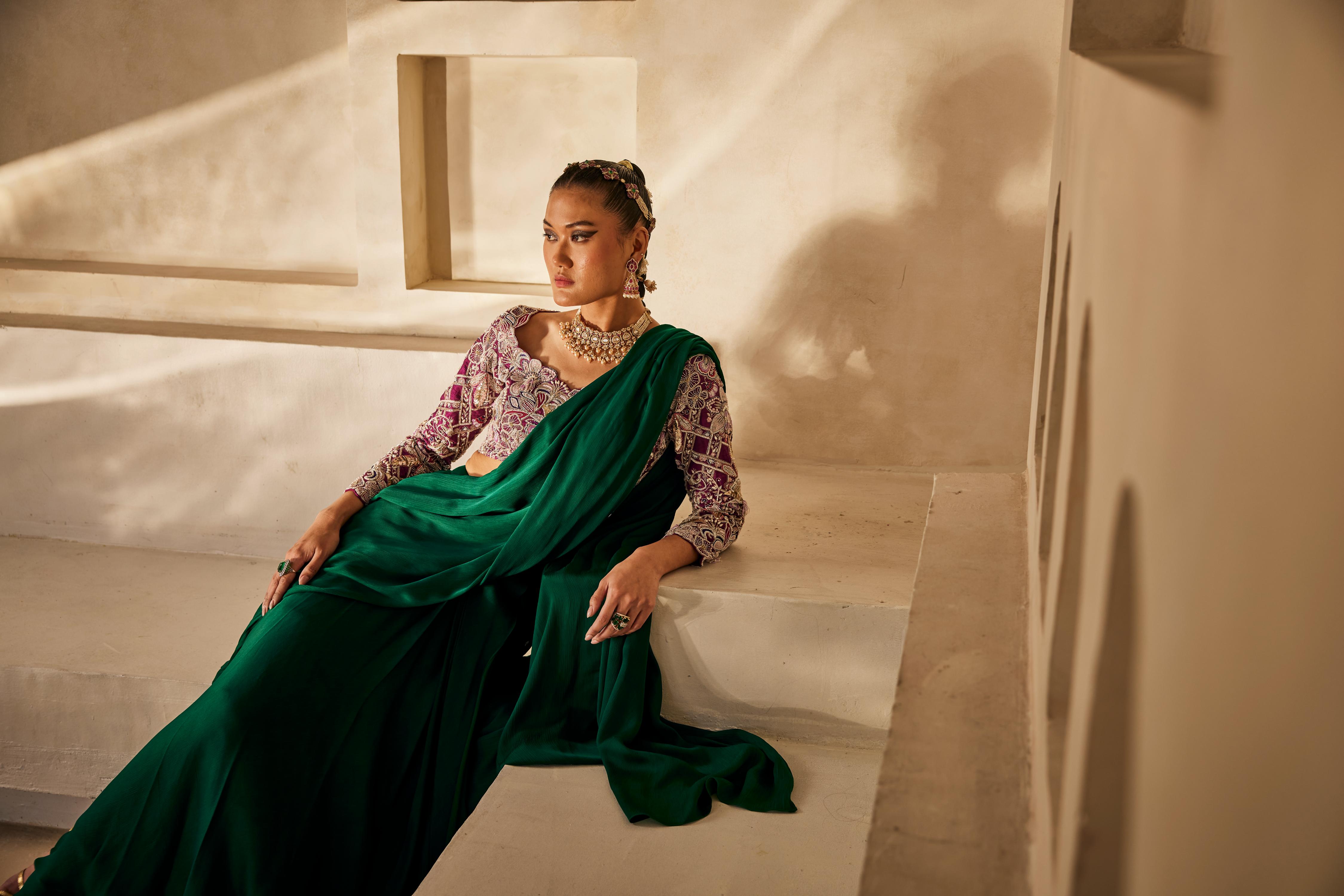 Rooh drape saree
