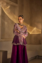 Mahira peplum palazzo set