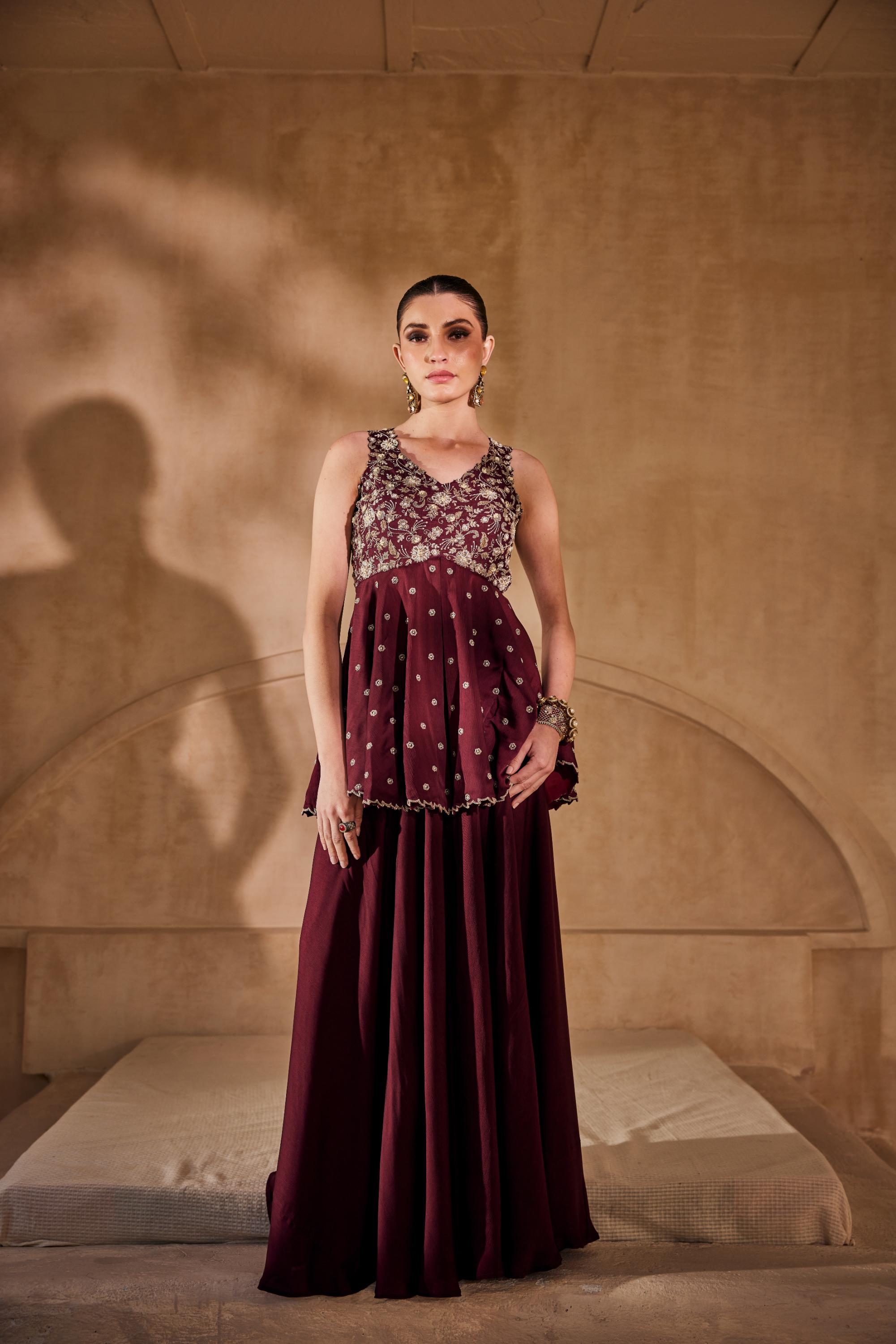 Viraasat peplum set