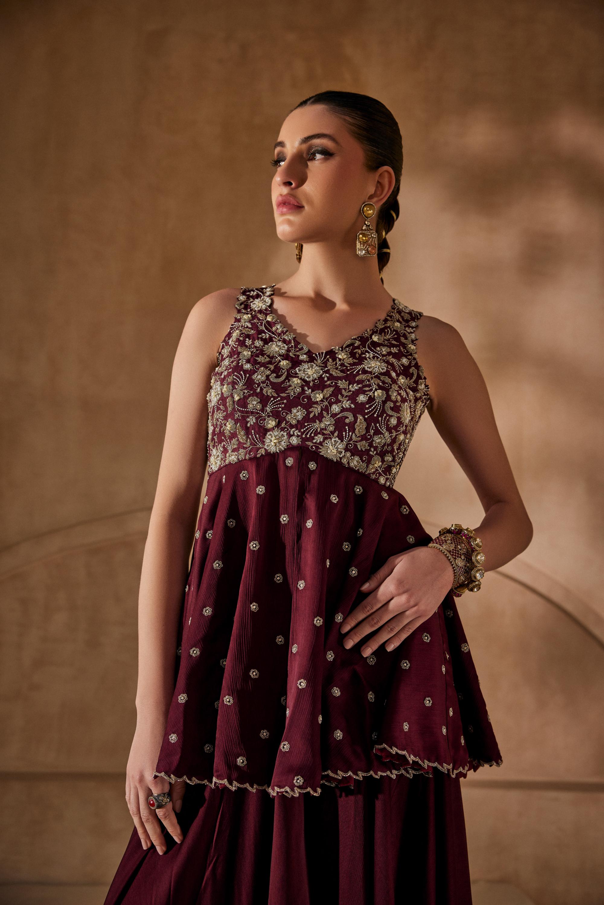 Viraasat peplum set