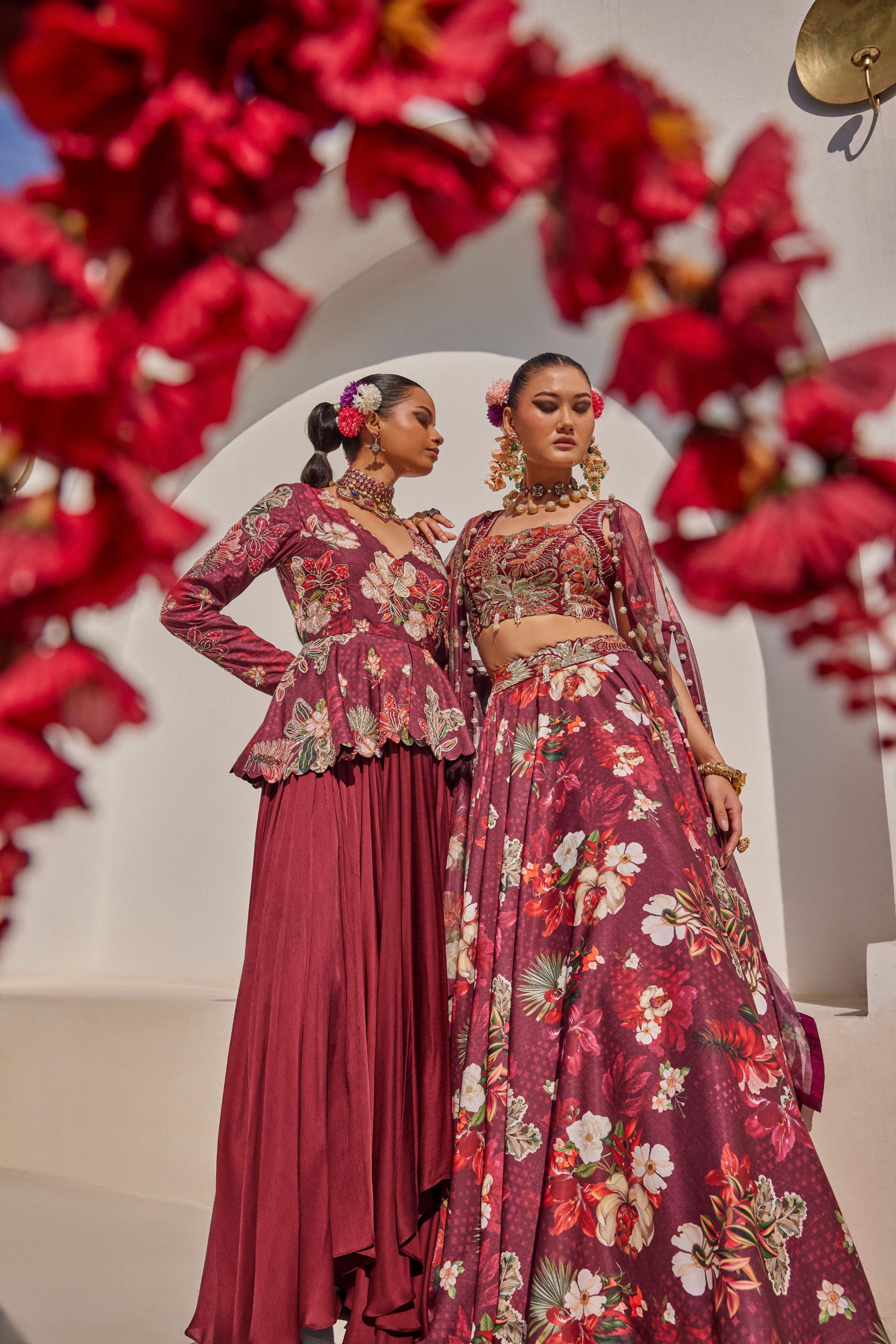 Zehra lehenga cape set