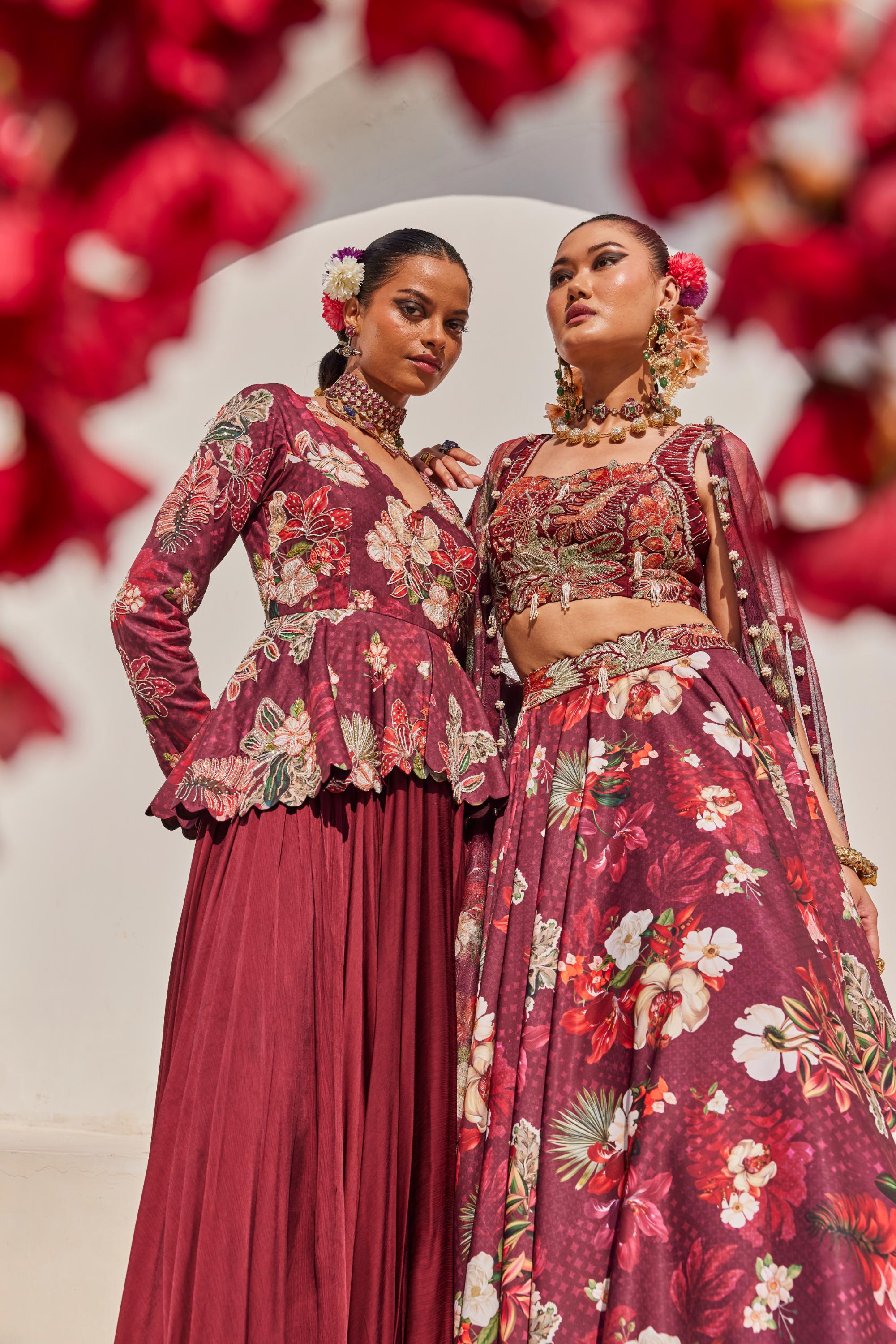 Zehra lehenga cape set