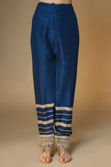 Midnight blue choga kurta & salwar set