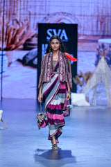 MERLOT SAREE SET