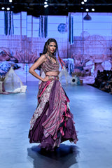 MERLOT LEHENGA SET