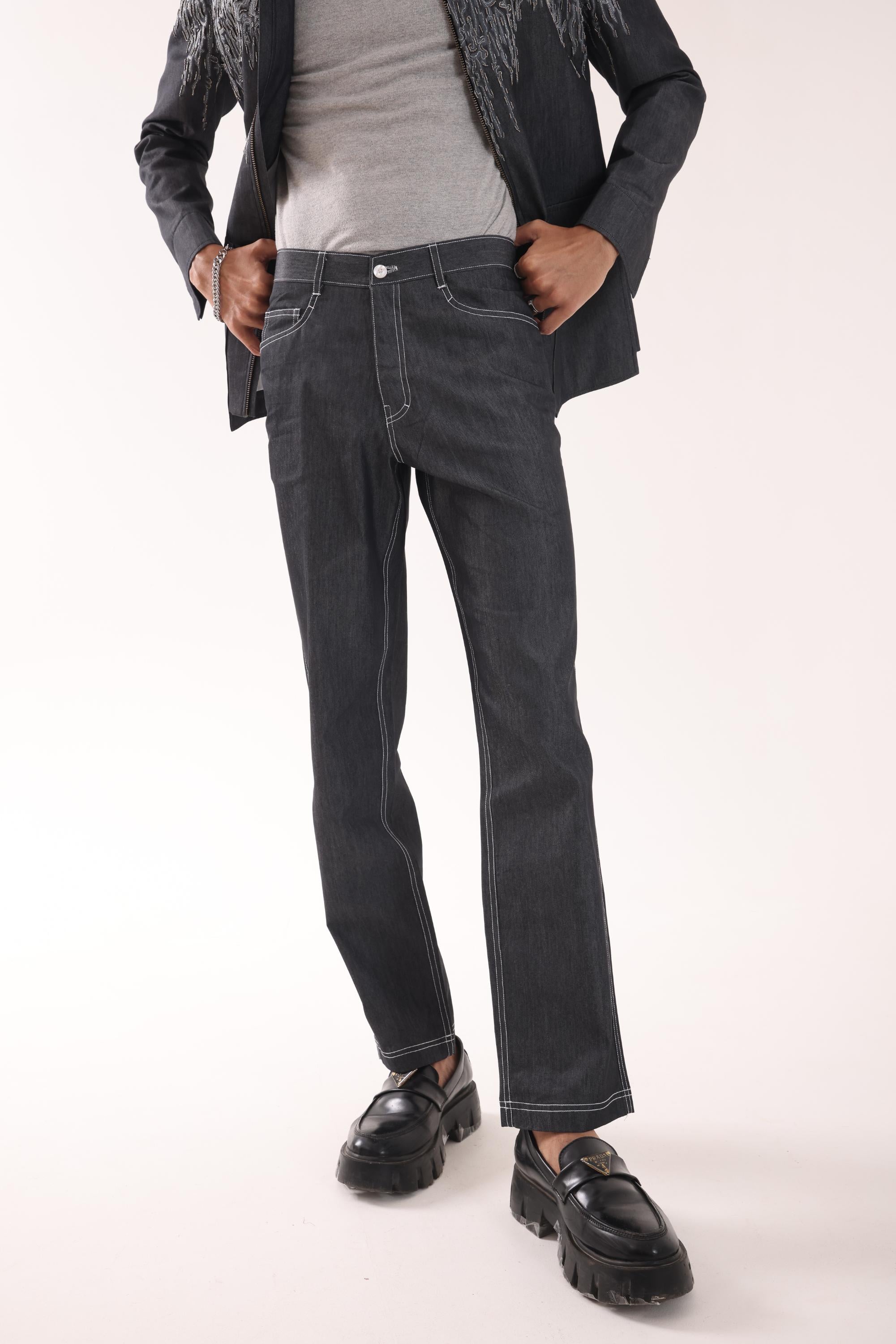 DENIM TROUSERS