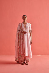 Pure Silk Kurti with Organza Dupatta