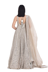 MOON GREY ANARKALI