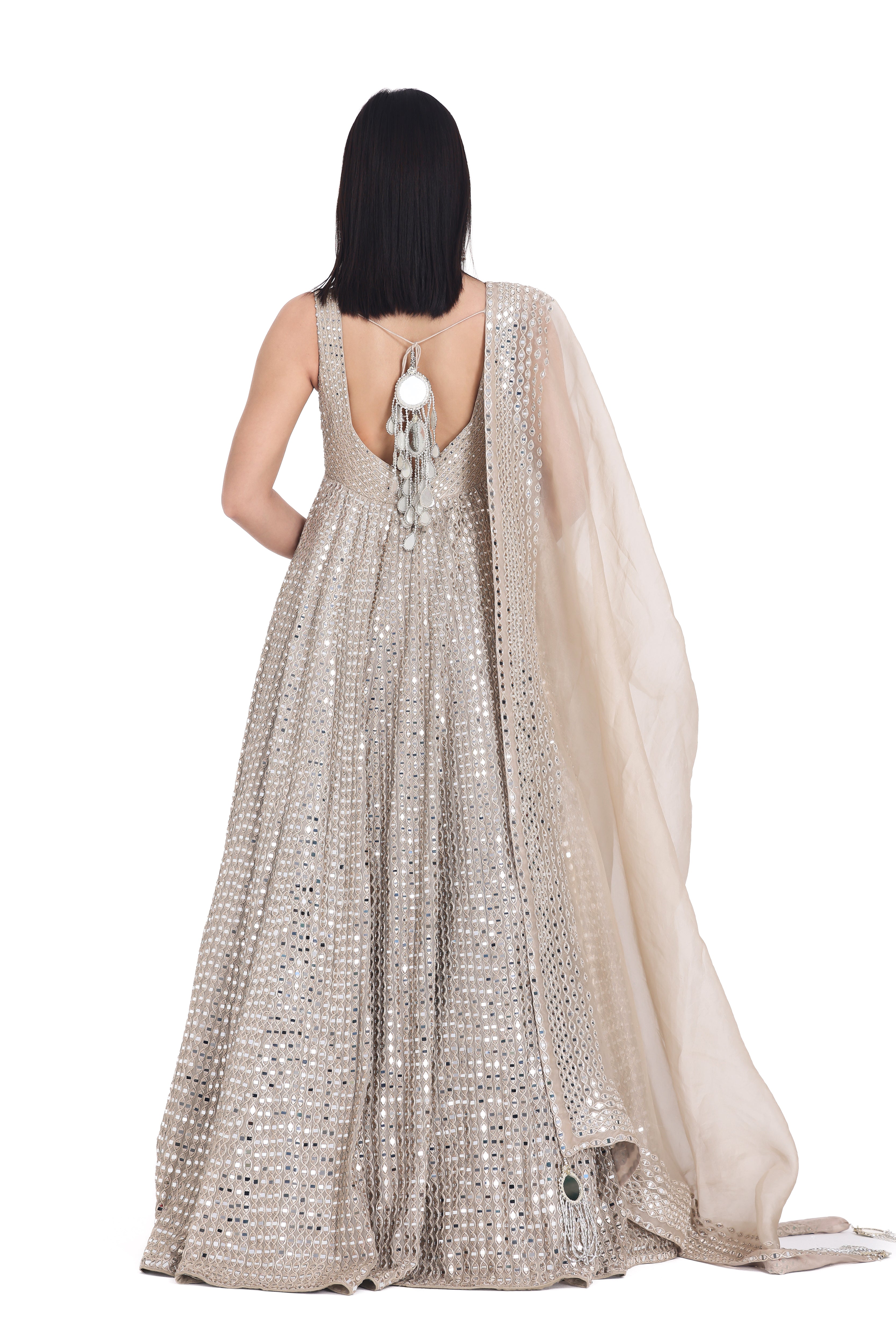 MOON GREY ANARKALI