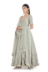GRASS GREEN ANARKALI