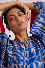 Sabrina - Electric Blue Cloud Top + Pants