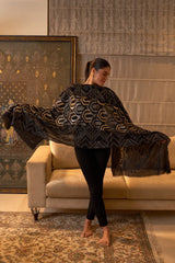 Astral Art | Embroidered Pure Cashmere Stole