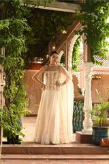 IVORY INDO WESTERN LEHENGA SET