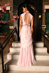 PINK COLOR INDO WESTERN SKIRT DRESS