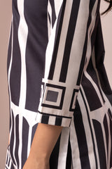 BLACK WOMEN PRINTED KURTA SET