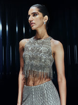 Mosaic Crystal Trouser Set