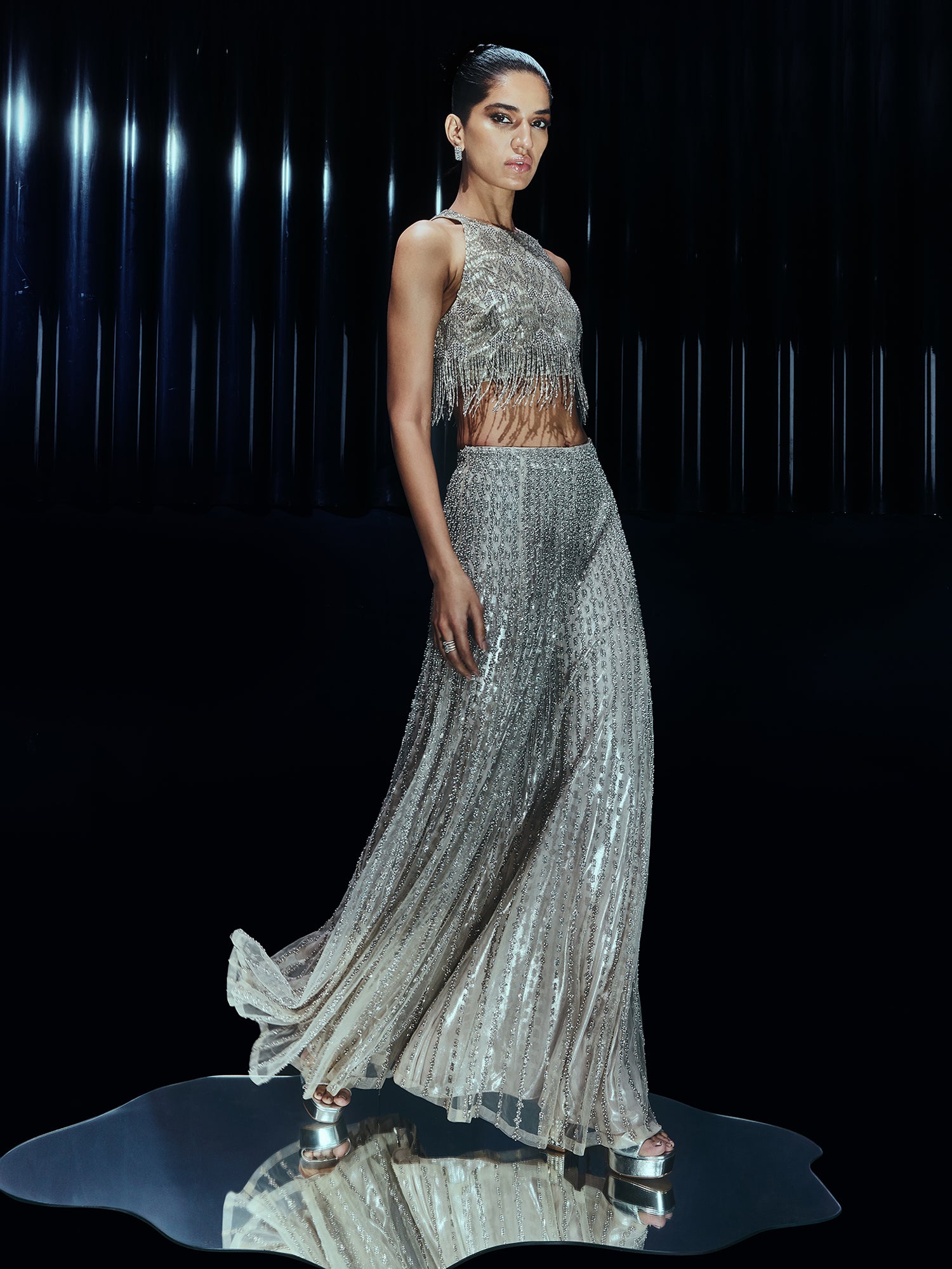 Mosaic Crystal Trouser Set