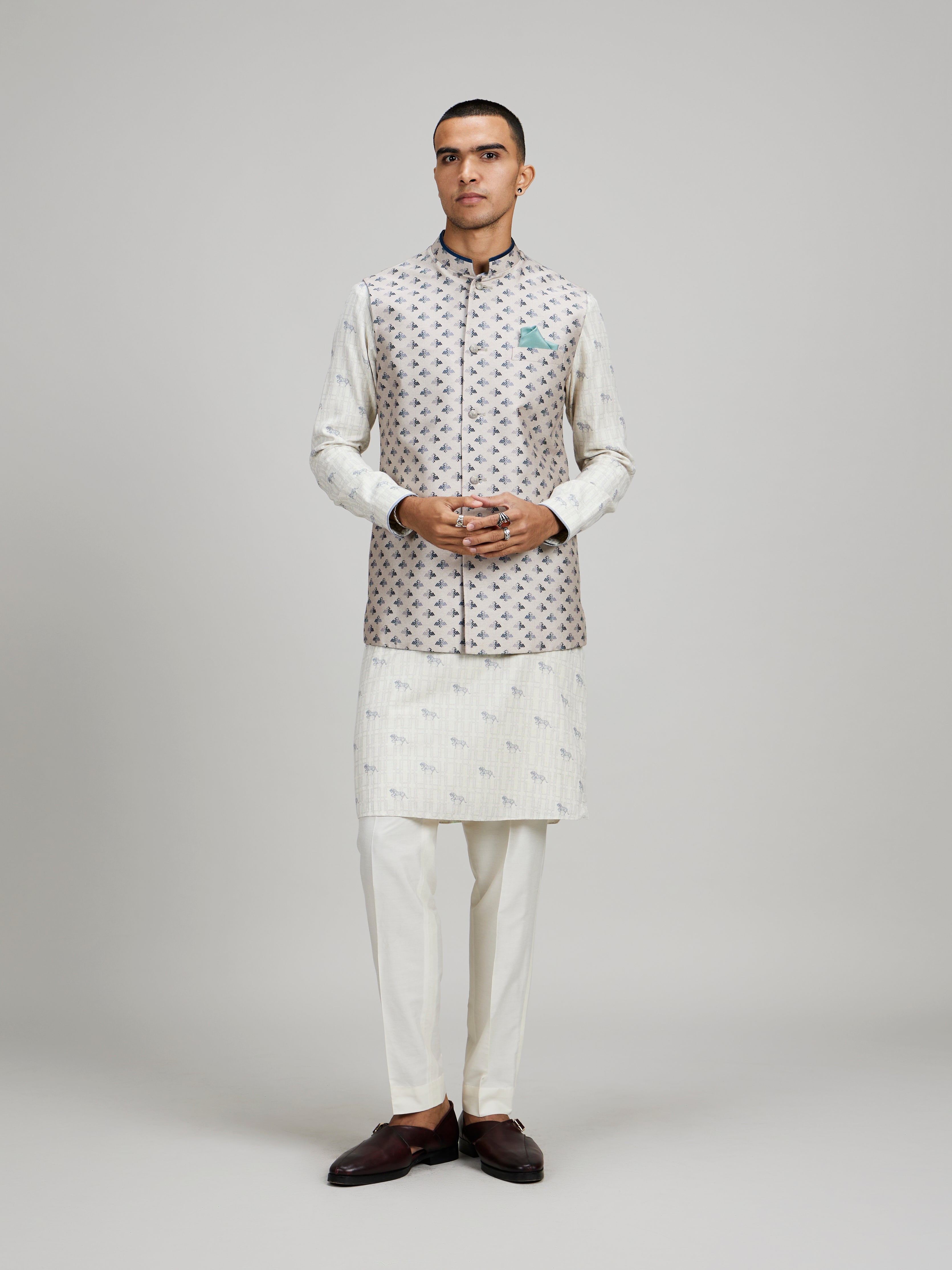 Taupe liberty bandhi jacket