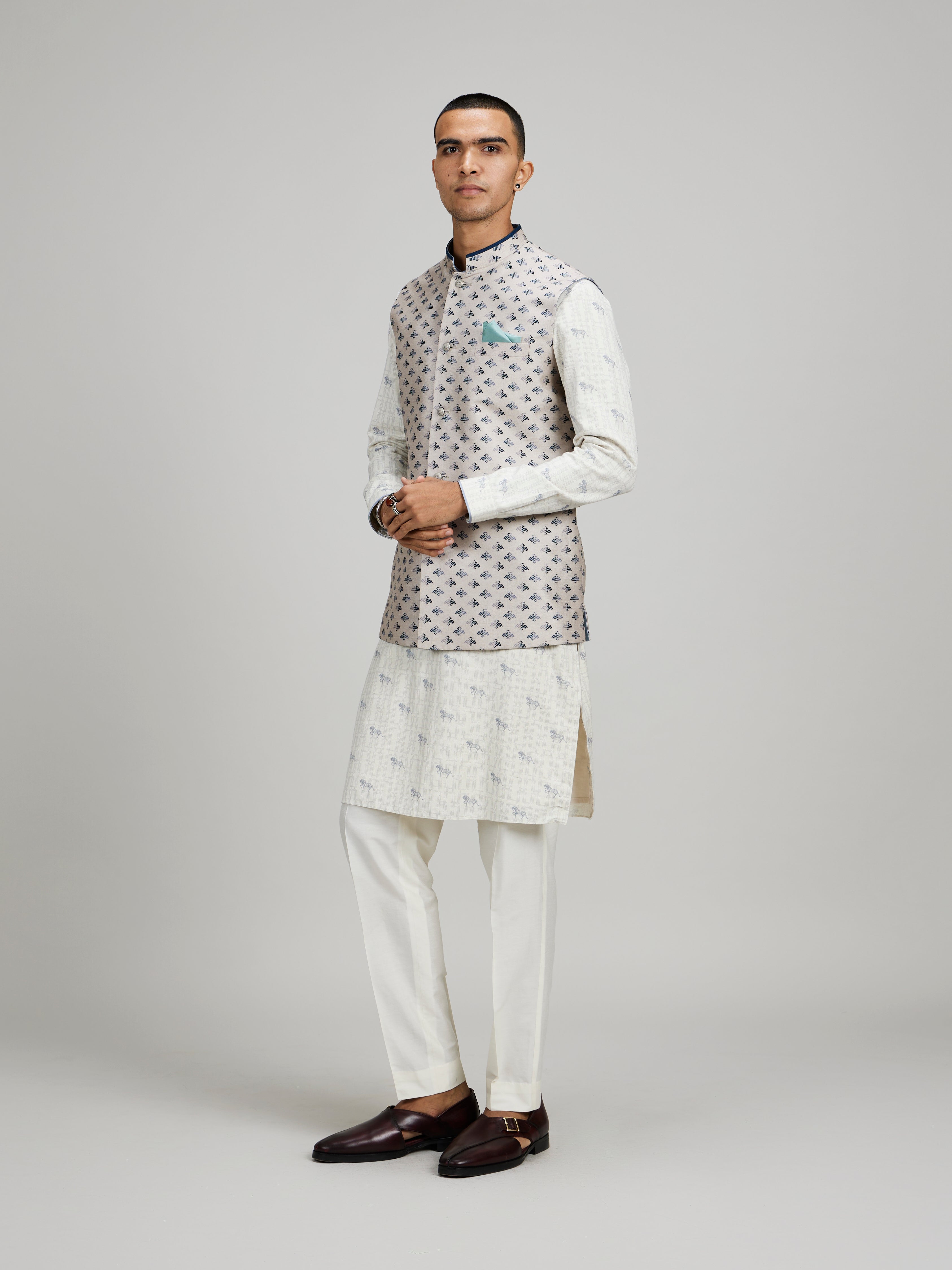 Taupe liberty bandhi jacket