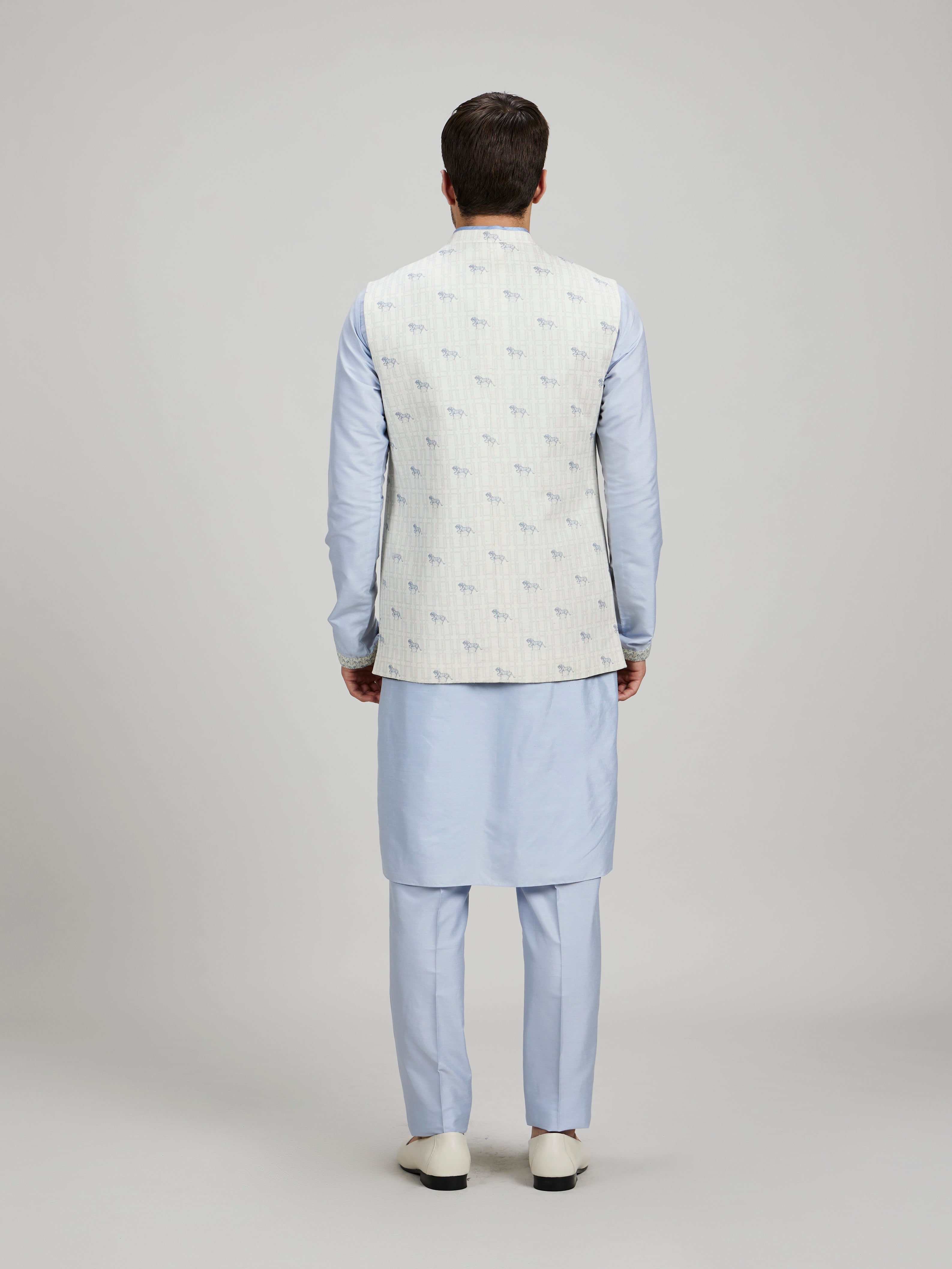 Cream horse of Siena bandhi jacket