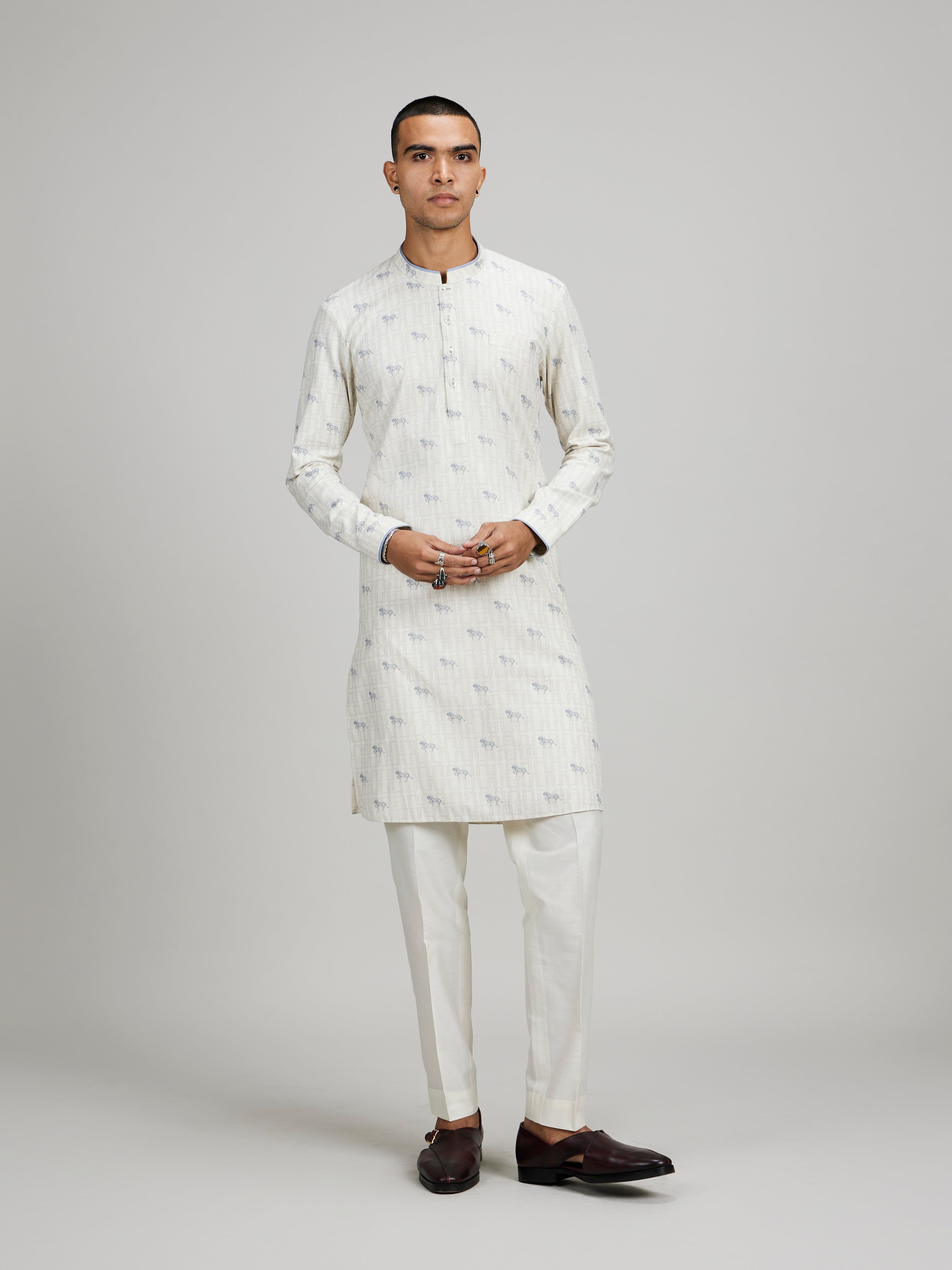 Horse of siena printed dashiki kurta set